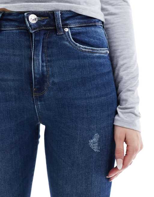 ONLY - Jean skinny longueur cheville à taille haute - Bleu foncé , 2 de 5