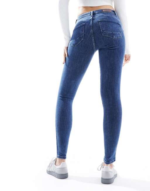 ONLY - Jean skinny push-up - Bleu foncé , 2 de 5