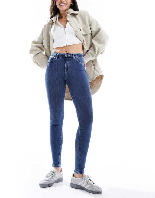 ONLY - Jean skinny push-up - Bleu foncé , 4 de 5