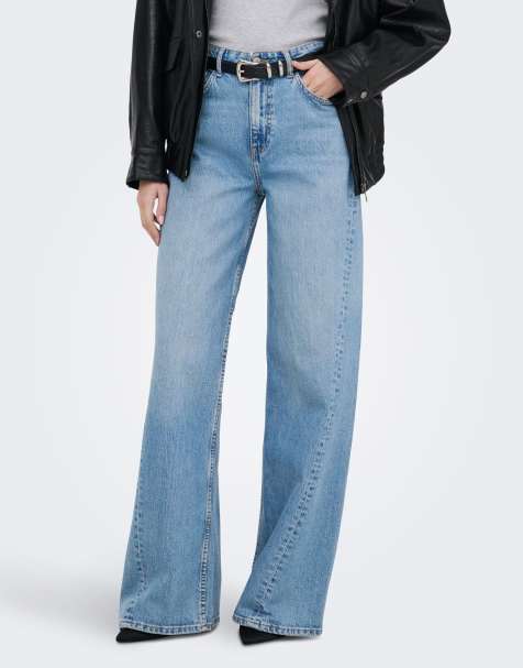 ONLY - Jeans a fondo ampio azzurri - view 1