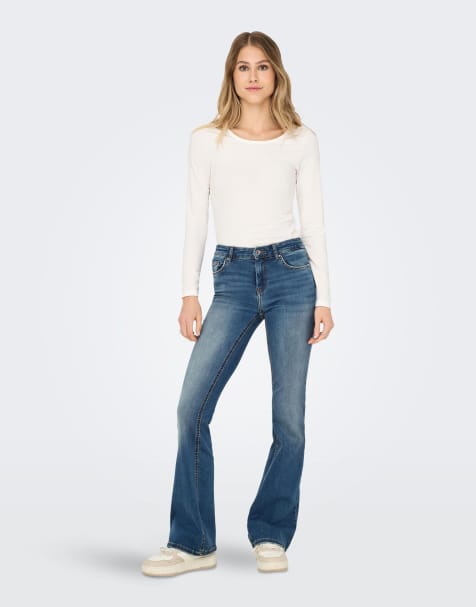 ONLY - Jeans a zampa blu medio - view 1