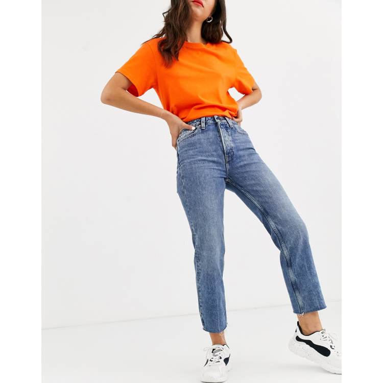 Jeans corti vita alta shop