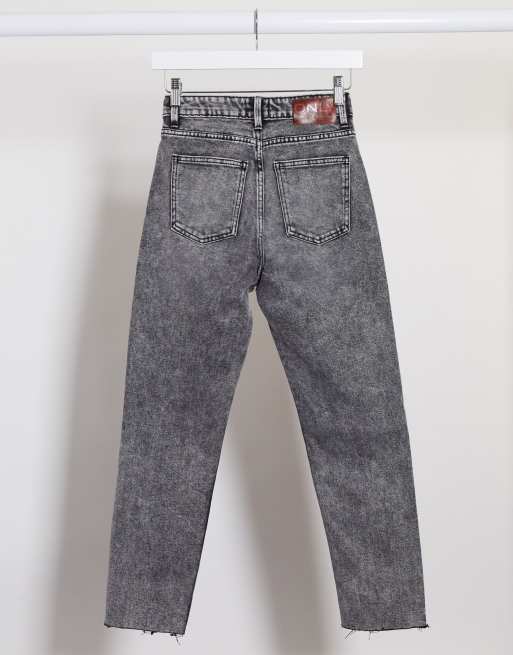 Only - Jeans met rechte pijpen in acid wash in zwart, 3 van 4