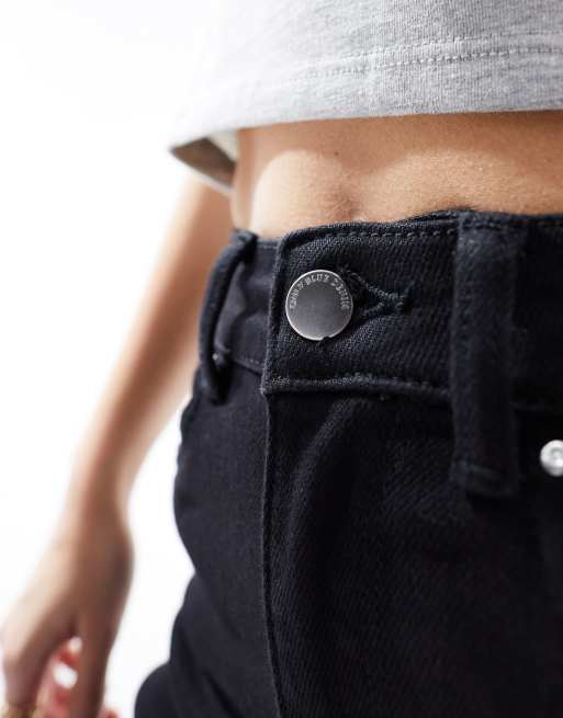ONLY - Jeans skinny a vita alta neri , 3 di 5