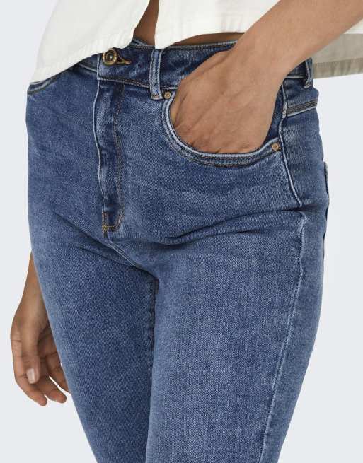 ONLY - Jeans skinny blu medio, 4 di 5