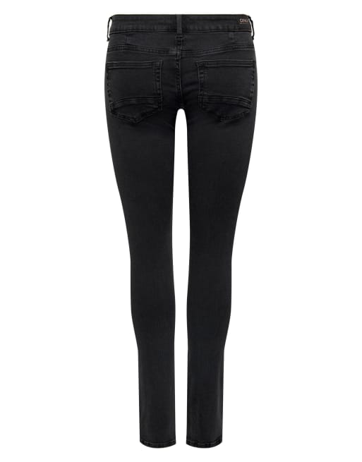 ONLY jeans skinny fit nero slavato, 7 di 7
