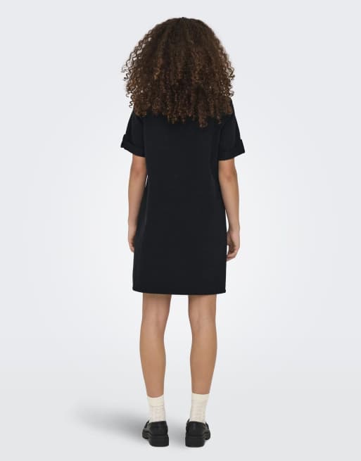 ONLY – Jeanskleid in verwaschenem Schwarz, 4 von 4