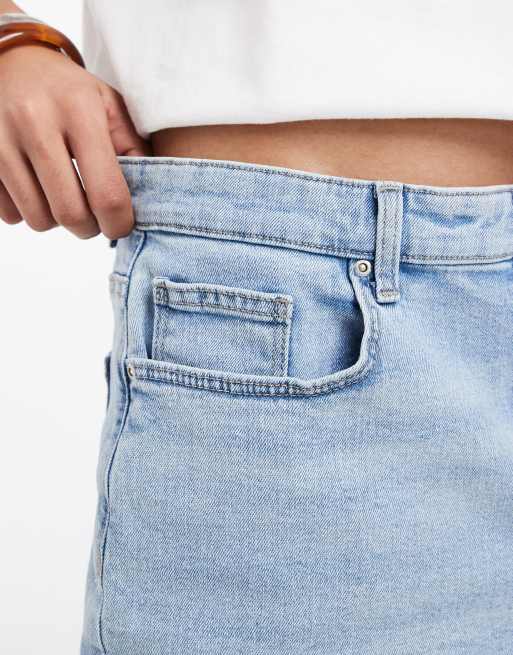 ONLY – Jeansshorts in Hellblau mit Stretchanteil, 5 von 5