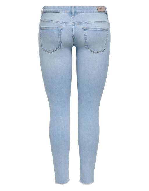 ONLY jeansy slim fit z jasnoniebieskiego denimu, 7 z 7