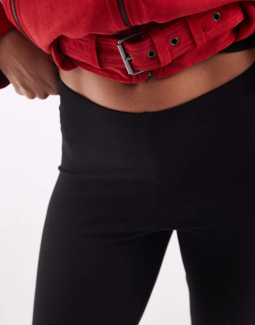 ONLY jersey capri leggings in black, 3 of 5