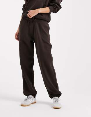 Only Jersey Cuffed Sweatpants In Black