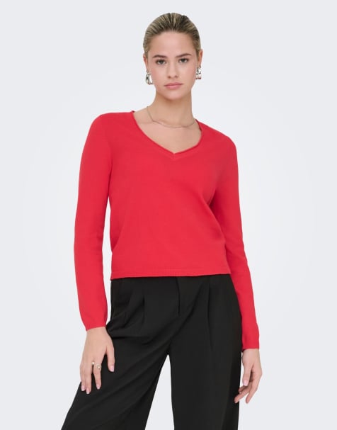 ONLY - Jersey rojo Marte de punto - view 1