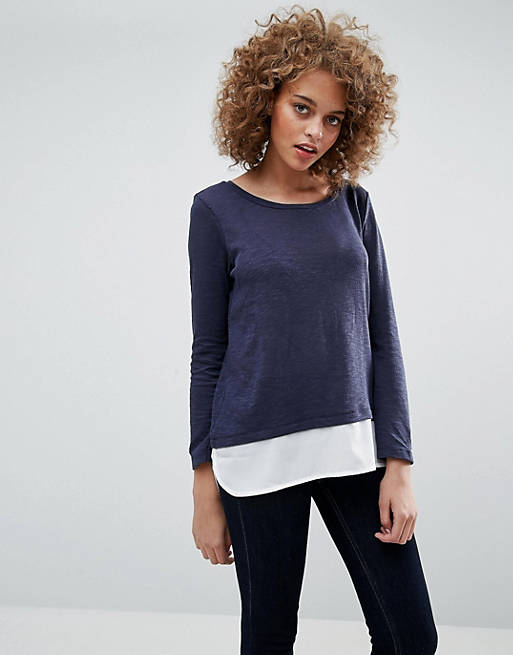 Only Jessy Jess Layered Long Sleeve Tee | ASOS