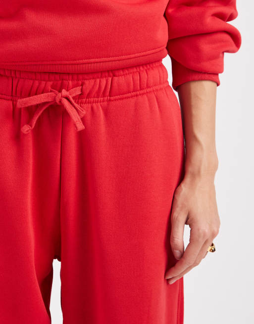 ONLY - Joggers dritti rosso acceso in coordinato, 3 di 5