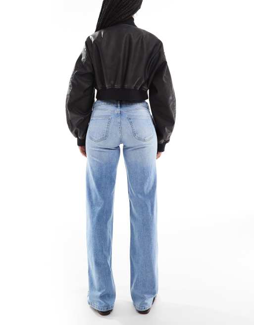 ONLY - Judy - Jeans a vita bassa con fondo ampio lavaggio azzurro    , 2 di 5