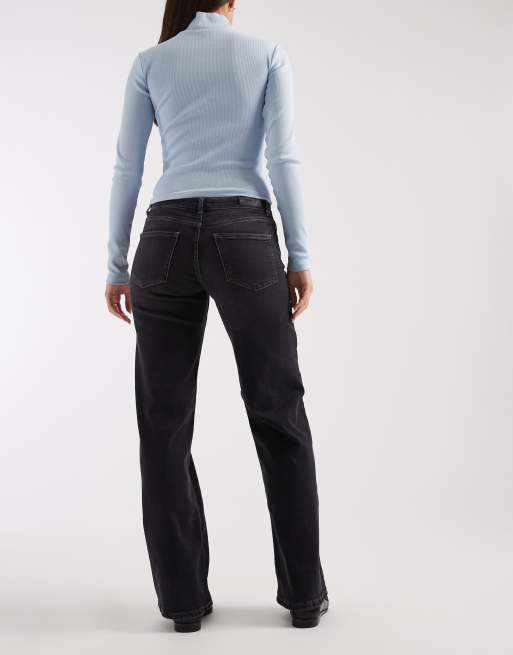Only – Judy – Jeans in verwaschenem Schwarz mit weitem Schnitt und niedrigem Bund, 2 von 5
