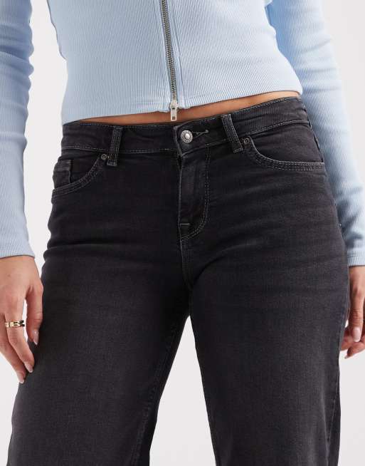 Only – Judy – Jeans in verwaschenem Schwarz mit weitem Schnitt und niedrigem Bund, 4 von 5