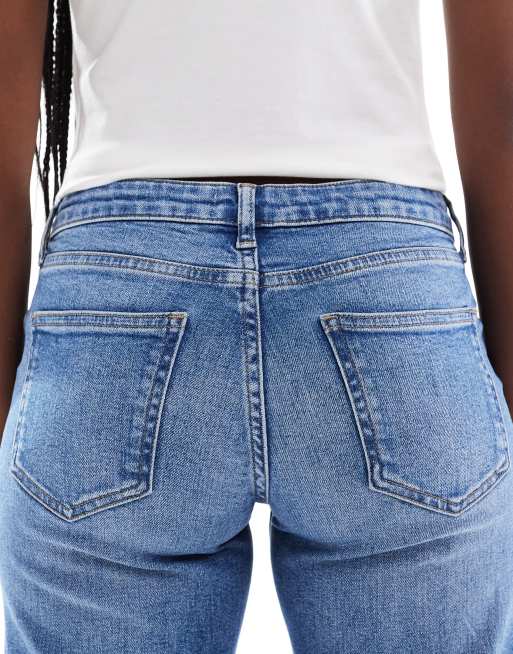 ONLY – Judy – Niebieskie jeansy z szerokimi nogawkami i obniżonym stanem    , 5 z 5