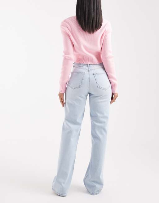 ONLY - Juicy - Jean ample à taille haute - Bleu clair délavé, 2 de 5