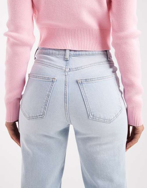 ONLY - Juicy - Jean ample à taille haute - Bleu clair délavé, 5 de 5