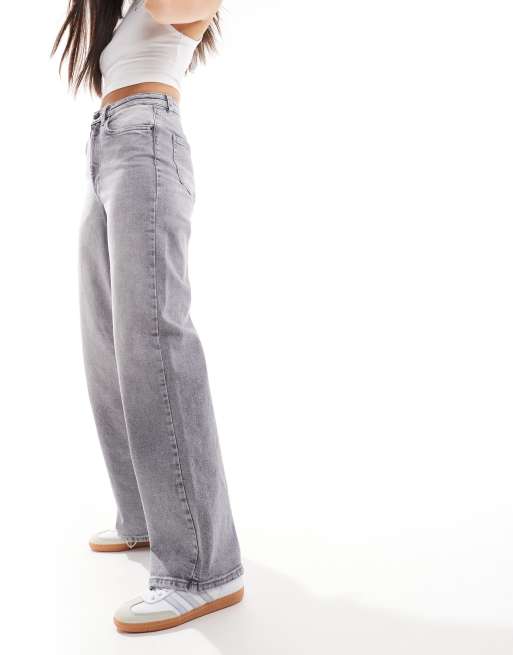 ONLY - Juicy - Jean ample taille haute - Gris délavé , 2 de 5