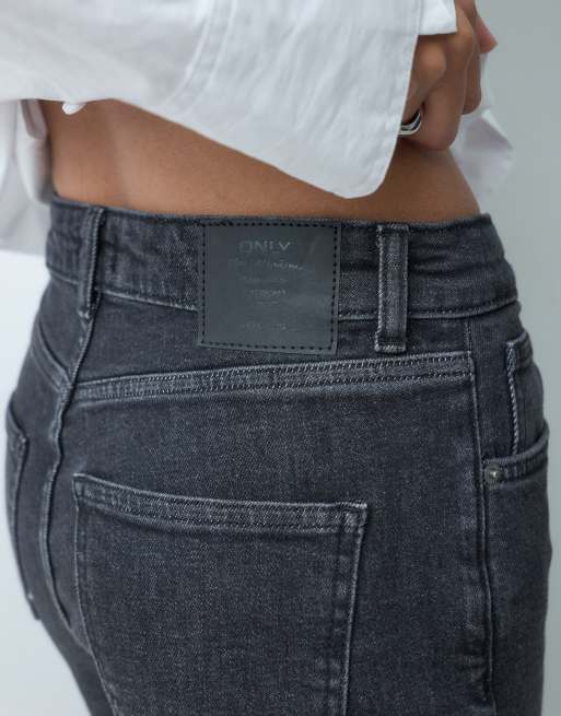 ONLY – Juicy – Jeans in verwaschenem Schwarz mit hohem Bund und weitem Schnitt, 5 von 5