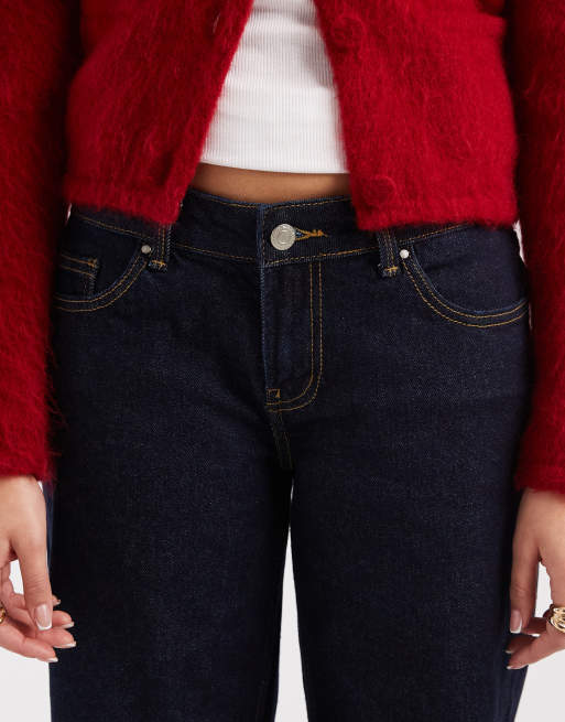 ONLY - Juicy - Jeans met wijde pijpen en lage taille in rinse denim, 5 van 5