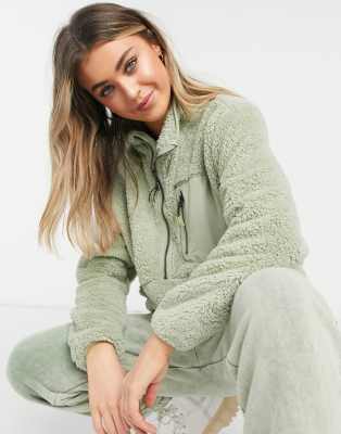 teddy jumper with zip