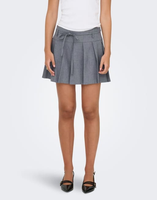ONLY - Jupe patineuse - Gris moyen chiné, 4 de 4