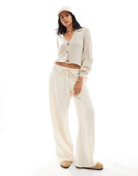 ONLY knitted cardigan in stone 