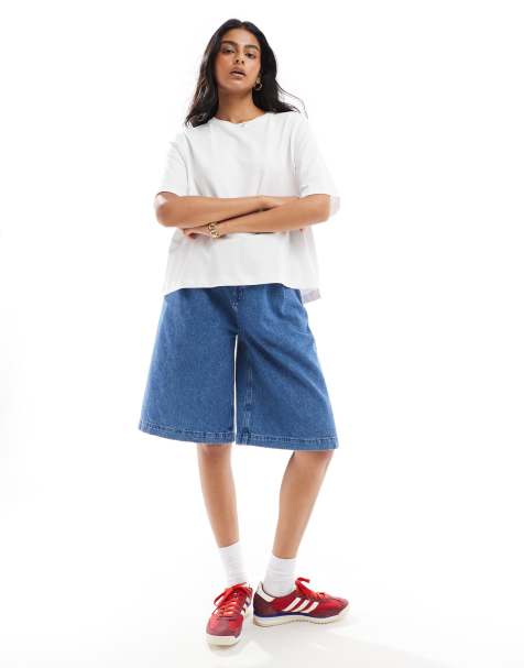 ONLY – Kastiges T-Shirt in Weiß - view 1