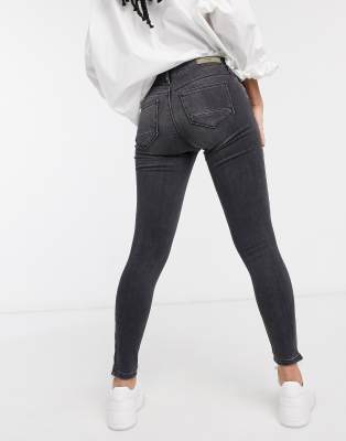 grey ankle grazer jeans