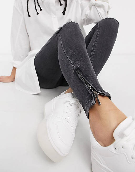 Inschrijven Dhr Ontslag nemen Only Kendall ankle grazer skinny jeans in grey | ASOS