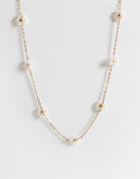 ONLY - Ketting met madeliefjes in goud - view 1