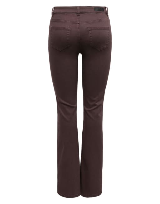 ONLY klassiske bukser i sort kaffe, 7 af 7
