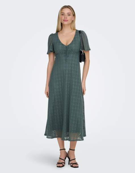 ONLY – Kleid in Balsamgrün - view 1