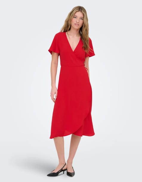 ONLY – Kleid in Barbados-Kirschrot - view 1