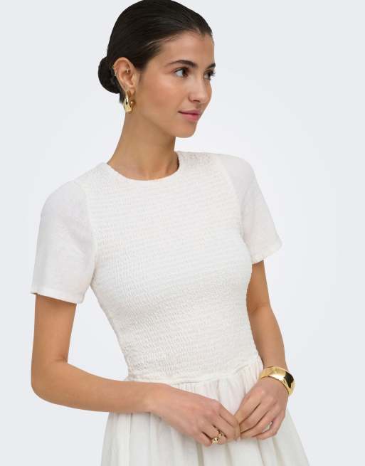 ONLY – Kleid in Cloud Dancer, 2 von 4