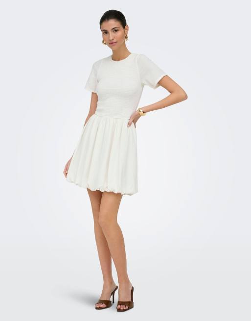 ONLY – Kleid in Cloud Dancer, 3 von 4