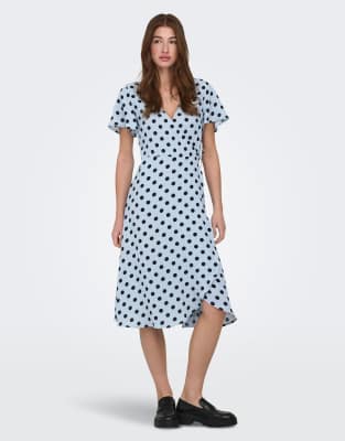 Only - Kleid in Hellblau Blau 36