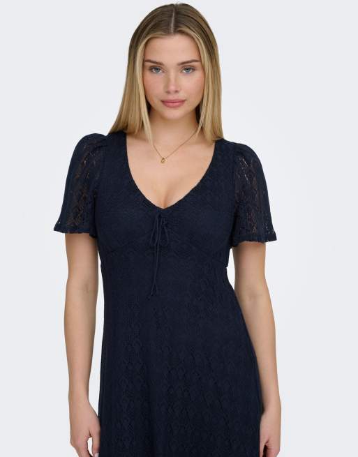 ONLY – Kleid in Nachthimmelblau, 2 von 7