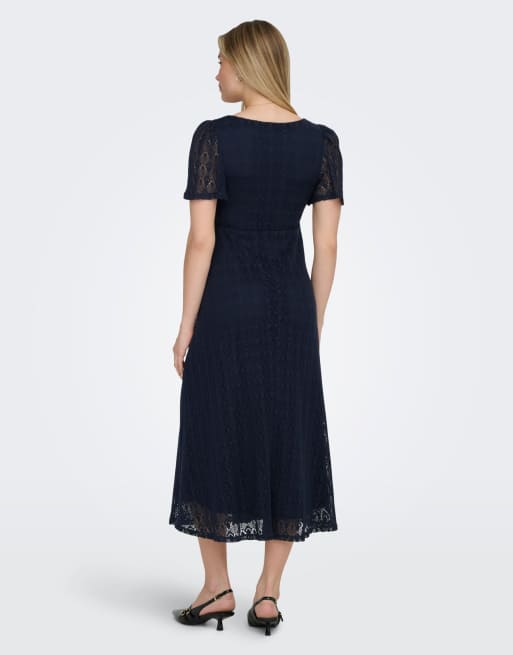 ONLY – Kleid in Nachthimmelblau, 3 von 7