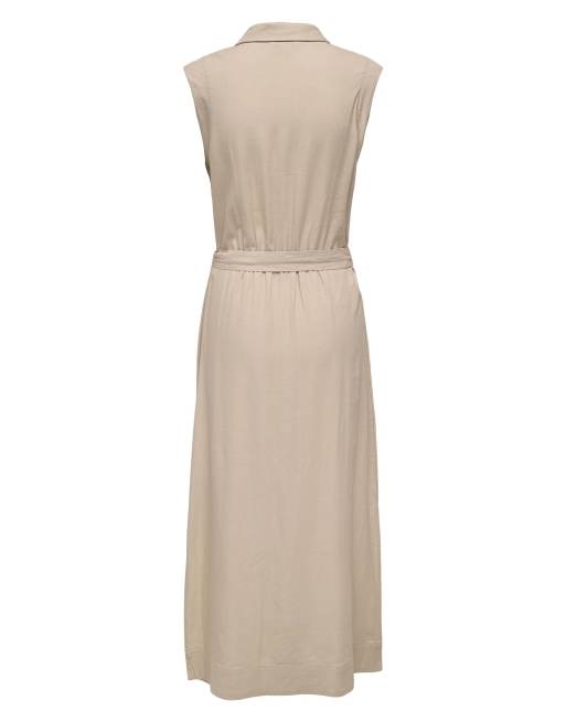 ONLY – Kleid in Oxford-Hellbraun, 7 von 7