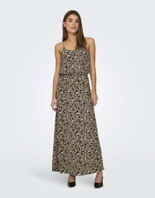 ONLY - Kleid in Portabella-Braun