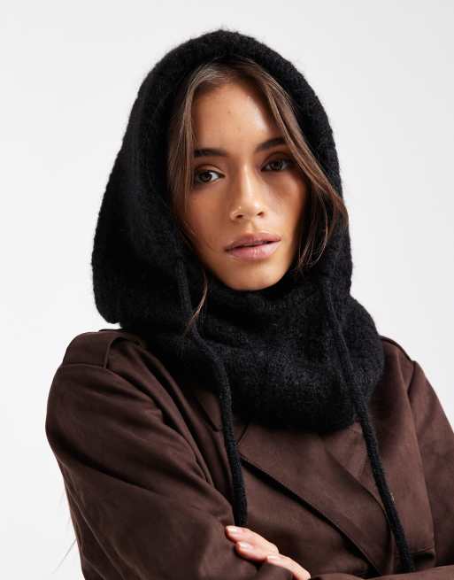 ONLY knit bonnet in black