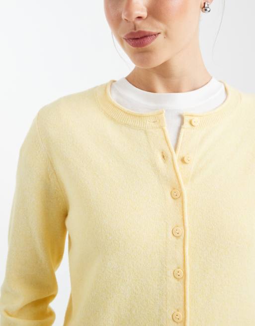 ONLY knit cardigan in pale yellow, 4 of 4
