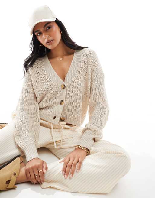 ONLY knit cardigan in stone