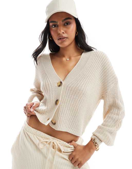 ONLY knit cardigan in stone