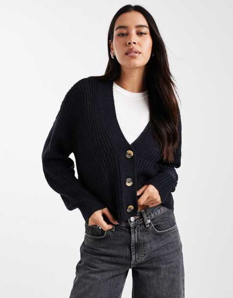 ONLY knitted cardigan in coral navy