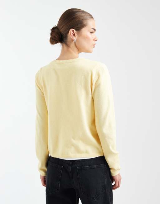 ONLY knitted cardigan in pale yellow, 3 of 4